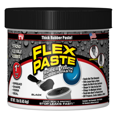 FLEX PASTE RUBBR BLK 1LB