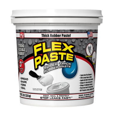 RUBBER PASTE WHITE 3LB