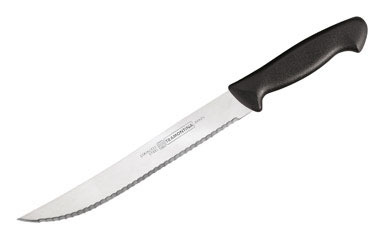 Knife Slicr Blk Stmpd 8"