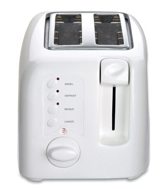 Toaster 2slt Wht Pl