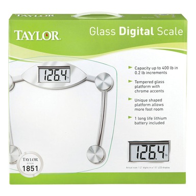 GLASS DIGITAL SCALE CLR