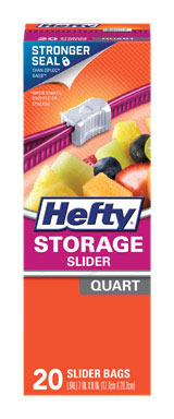 Hefty Slidr Quart 20ct