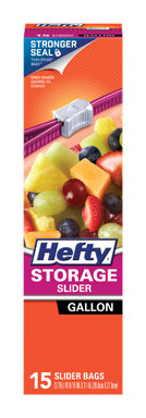 Hefty Slidr Gal 15ct