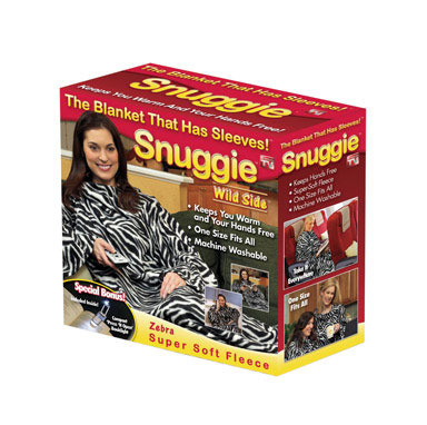 SNUGGIE BLANKET ZEBRA