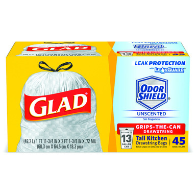 Glad Bag 13gal 45ct Draw