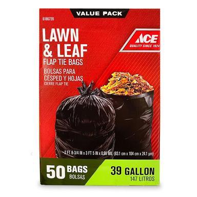 ACE : 39GAL LAWN-LEAF TRASH BAGS