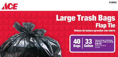ACE : 33GAL LRG TRASH BAGS (40)
