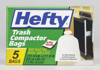 HEFTY : TRASH COMPACTOR BAGS