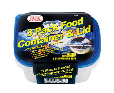 FD CONTAINR&LID RECT3PK