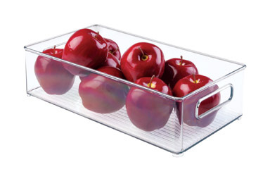 Storage Bin Clear 8"w