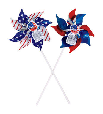 PATRIOTIC PINWHEEL 17"