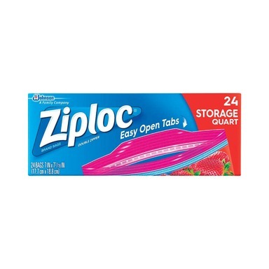 Bag Ziploc Ezopn Qt24ct