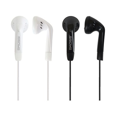 Earbud On-ear Wht/blk2pk