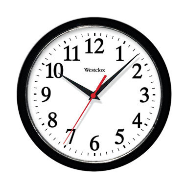 Ventura Black Wall Clock