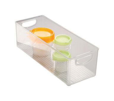 Storage Bin Clear 5"w