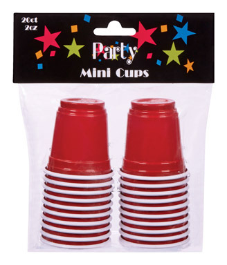 MINI PARTY CUPS 2OZ 20PK