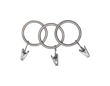 CLIP RINGS PEWTER 14PK