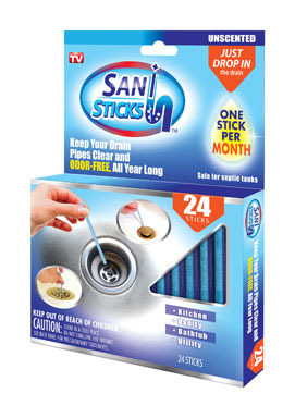 DRAIN SANI STICK 24PK