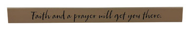 PLAQUE FAITH&PRAYER 24"