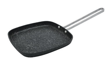 Grill Pan 6"mini Sqr B/w