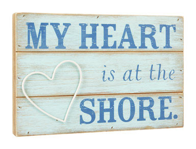 HEART AT THE SHORE PLAQU