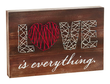 LOVE IS EVERYTHNG PLAQUE