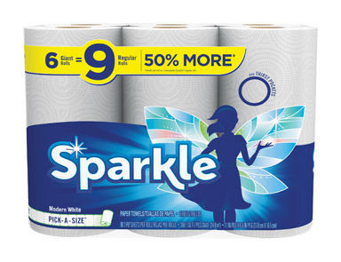 SPARKLE PAPERTWL 6 ROLLS