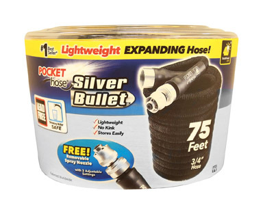 POCKET HOSE BLK 75'3/4"D