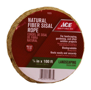 ROPE SISAL 1/4"X100'