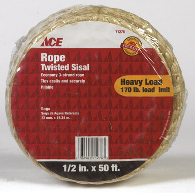 ROPE SISAL 1/2"X50'