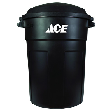 Trash Can 32gal Blk Ace