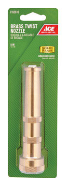 NOZZLE TWIST 5" BRASS