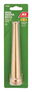 NOZZLE SWEEPER BRASS 6"