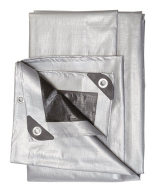 Tarp Silver/black 6'x8'