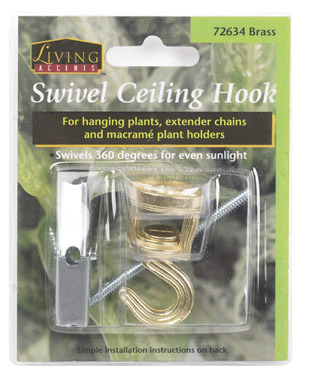 HOOK SWIVEL SWAG BRASS