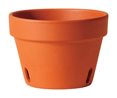 Red Clay Orchid Pot 5.1"