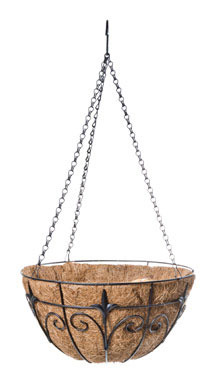 Finial Hang Basket 14"