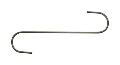 S Hook Extend 12"blk 2pk