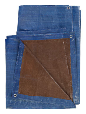 Tarp Poly Blue/brn 20x60