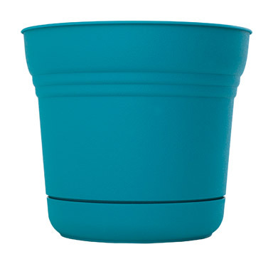 SATURN POT RESIN TEAL 7"