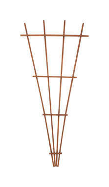 WOOD TRELLIS FAN BRN 72"