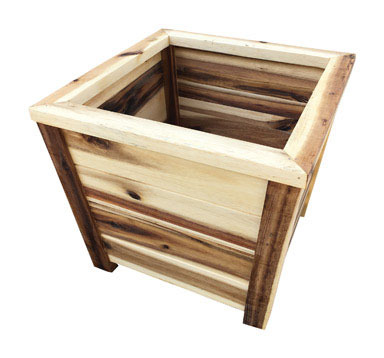 Ns Wd Sq Planter 14"