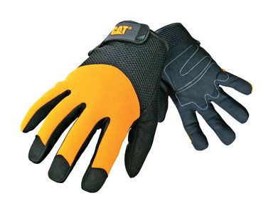 WORK GLOVE BLK/YLW XL