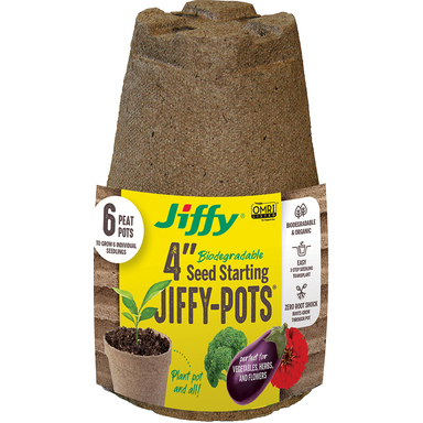 Jiffy Pots 4" Rnd 6pk