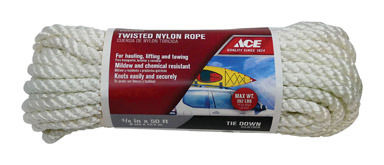 TWSTD NYLON ROPE 3/8X50'