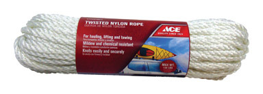 TWSTD NYLN ROPE 1/4X100'