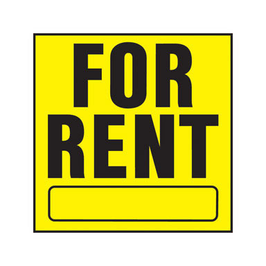 SIGN FOR RENT PLAST