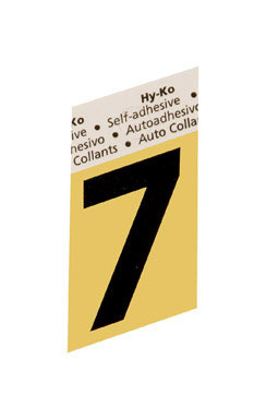 NUMBER"7"GOLD1-1/2"ALUM