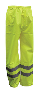 HI-VIS RAIN TROUSERS MED