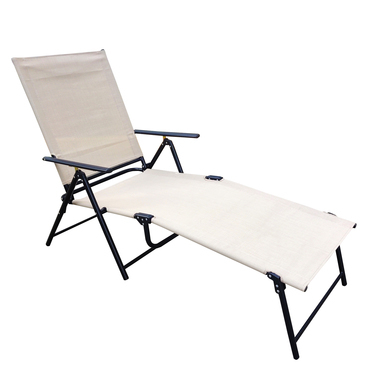Folding Lounger Tan